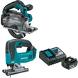 Makita XSC04Z 18V LXT Cutting Saw W/ XVJ02Z 18V Jig Saw & FREE Starter Pack