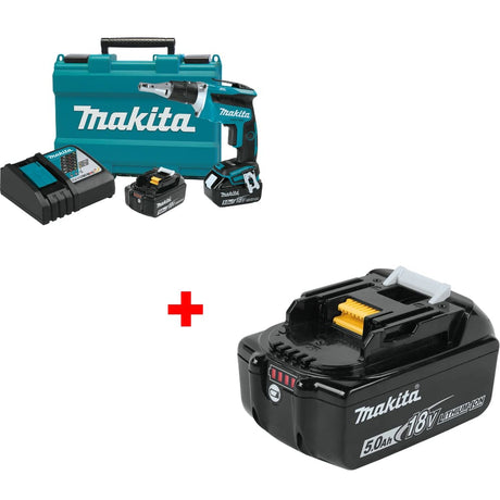 Makita XSF03T 18V LXT Drywall Screwdriver Kit w/ FREE BL1850B 18V 5.0Ah Battery