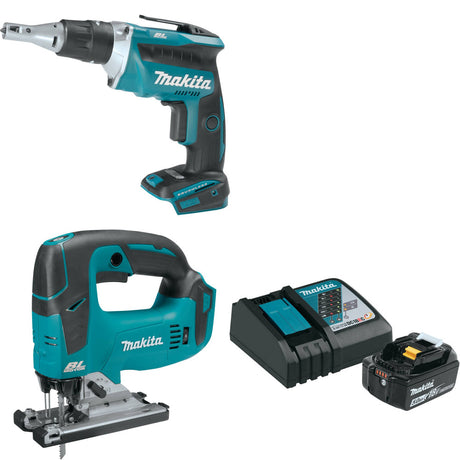 Makita XSF03Z 18V LXT Screwdriver W/ XVJ02Z 18V Jig Saw & FREE Starter Pack