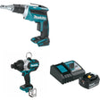 Makita XSF03Z 18V LXT Screwdriver W/ XWT09Z Impact Wrench & FREE Starter Pack