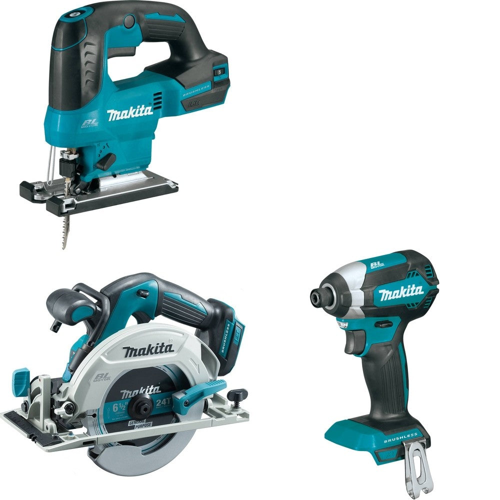 Makita XSH03Z Circular Saw W/ XVJ04Z Jig Saw and FREE XDT13Z Impact Driver