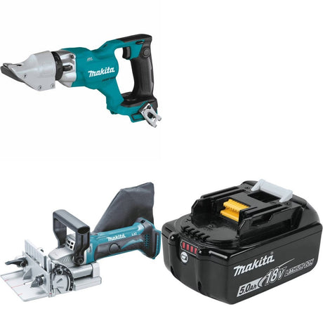 Makita XSJ03Z Straight Shear Kit W/ Plate Joiner and FREE Battery
