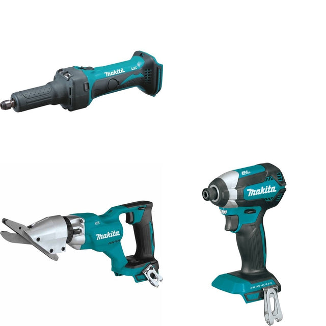Makita XSJ05Z Fiber Cement Shear W/ XDG01Z Die Grinder and FREE XDT13Z Impact Driver