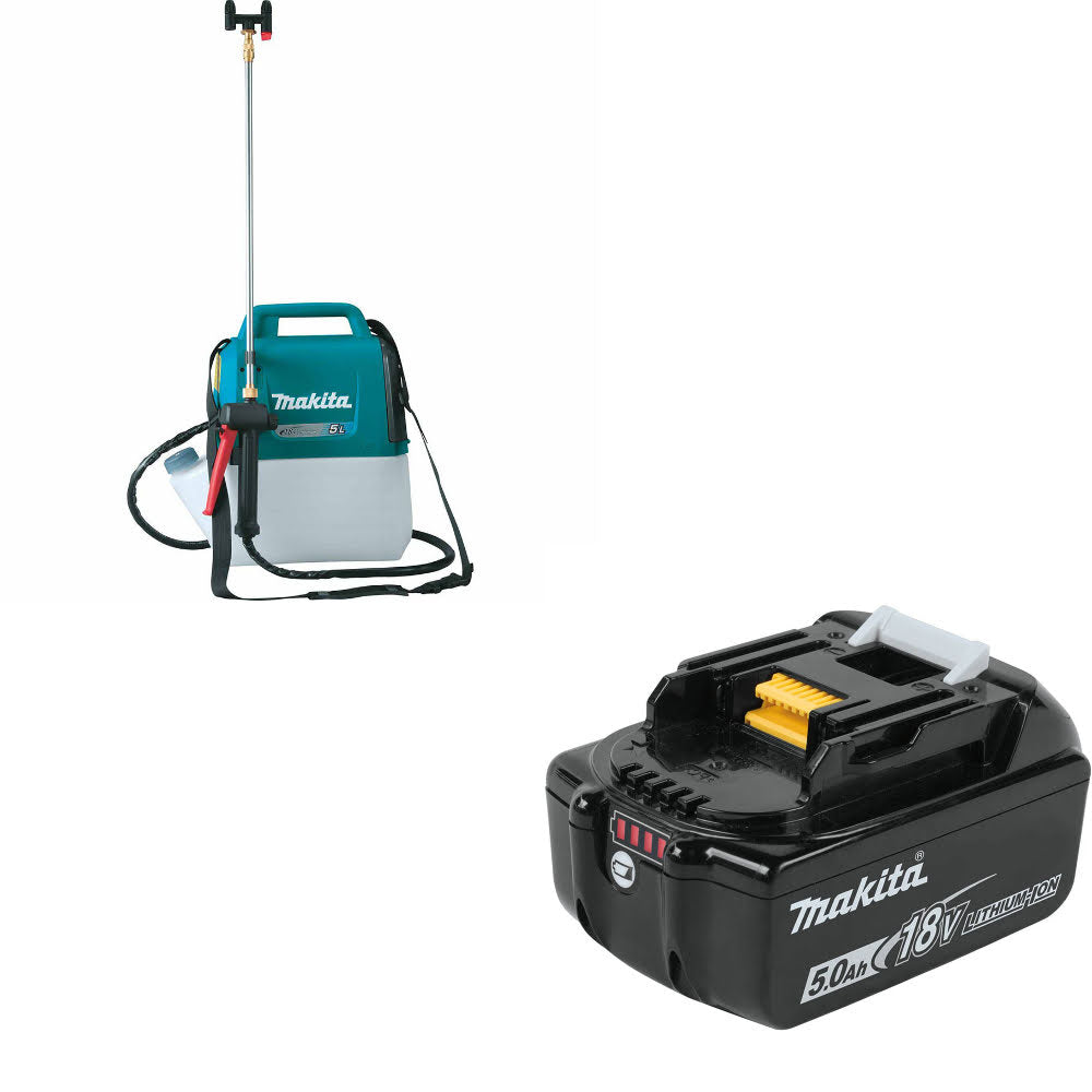 Makita XSU03Z 18V LXT 1.3 Gallon Sprayer, 2 Pack W/ FREE BL1850B 18V LXT Battery