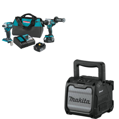 Makita XT288T  18V LXT® Li-Ion 2-Pc. Combo Kit W/ FREE XRM08B Job Site Speaker