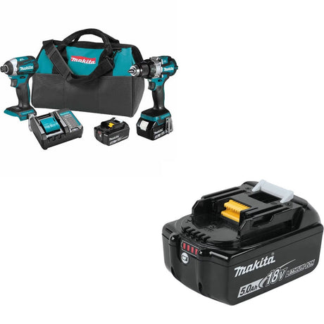 Makita XT296ST 18V LXT 2?Pc Combo Kit W/ FREE BL1850B 5.0Ah Battery