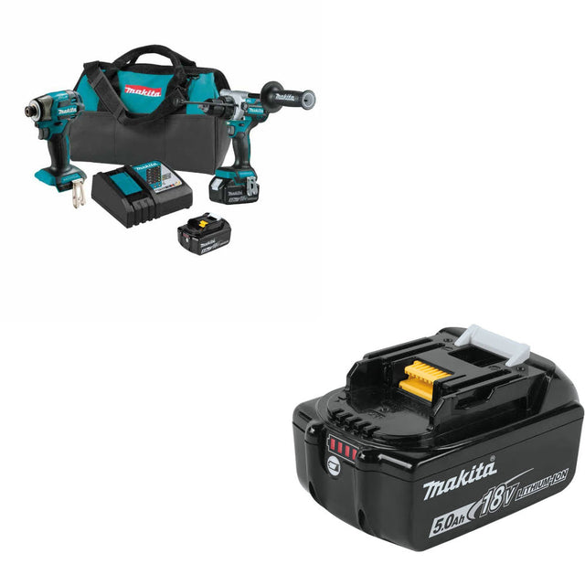 Makita XT297T 18V LXT Li-Ion 2 Pc. Combo Kit W/ FREE XCU11Z 18V LXT Chain Saw