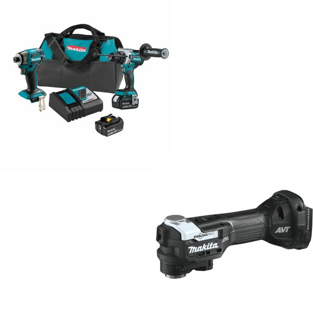 Makita XT297T 2-Pc Combo Kit W/ FREE XMT04ZB StarlockMax Multi-Tool