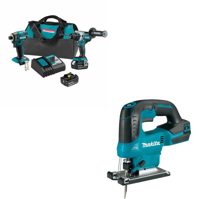 Makita XT297T Combo Kit W/ FREE XVJ04Z Brushless Jig Saw