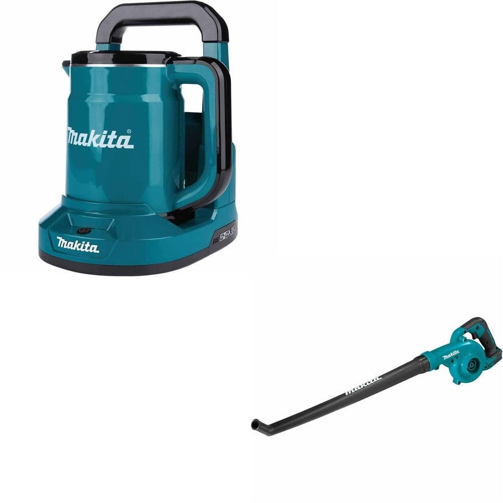 Makita XTK01Z Hot Water Kettle W/ XBU06Z 18V LXT Lithium-Ion Cordless Floor Blower (Tool Only)
