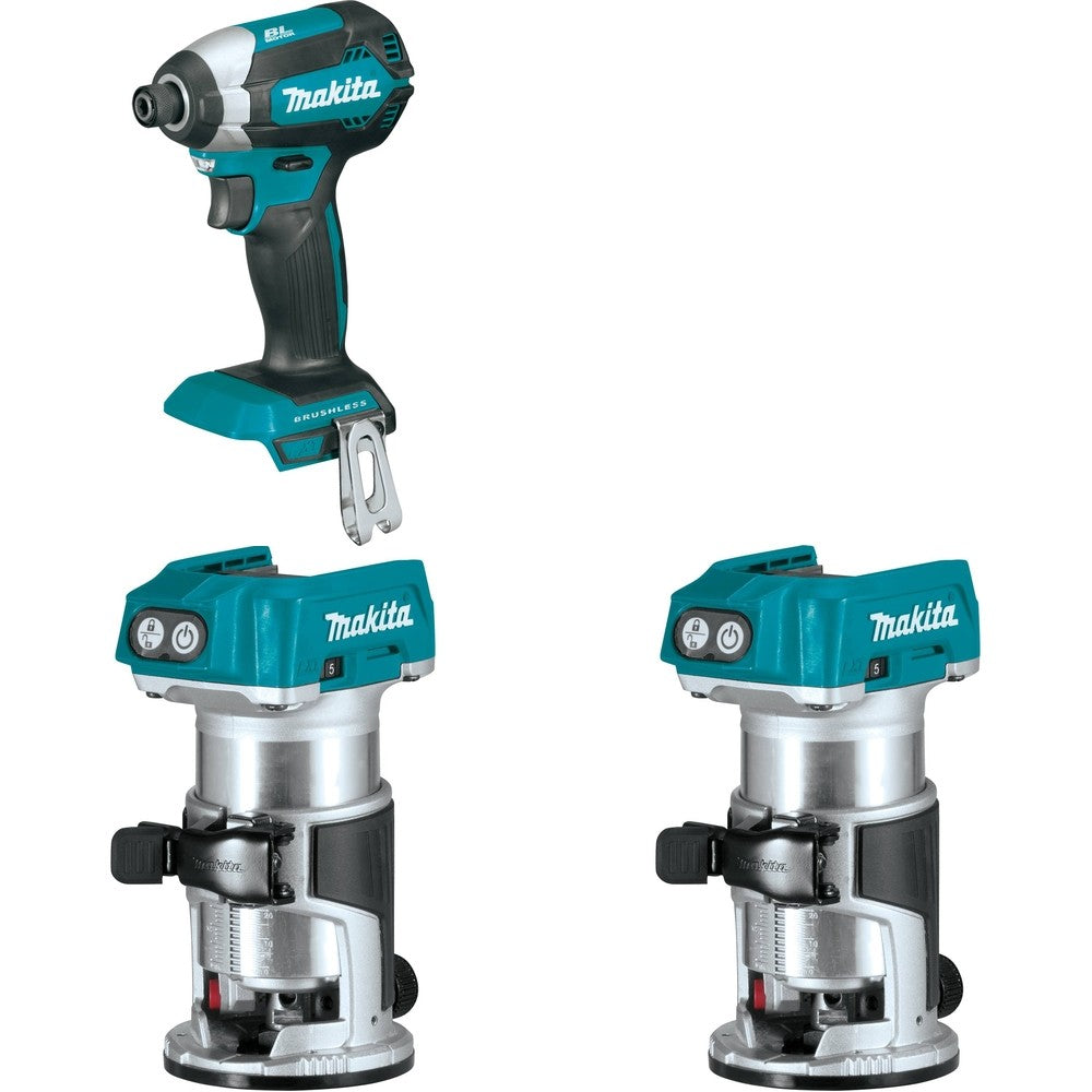 Makita XTR01Z[2] Compact Router W/ FREE XDT13Z Impact Driver