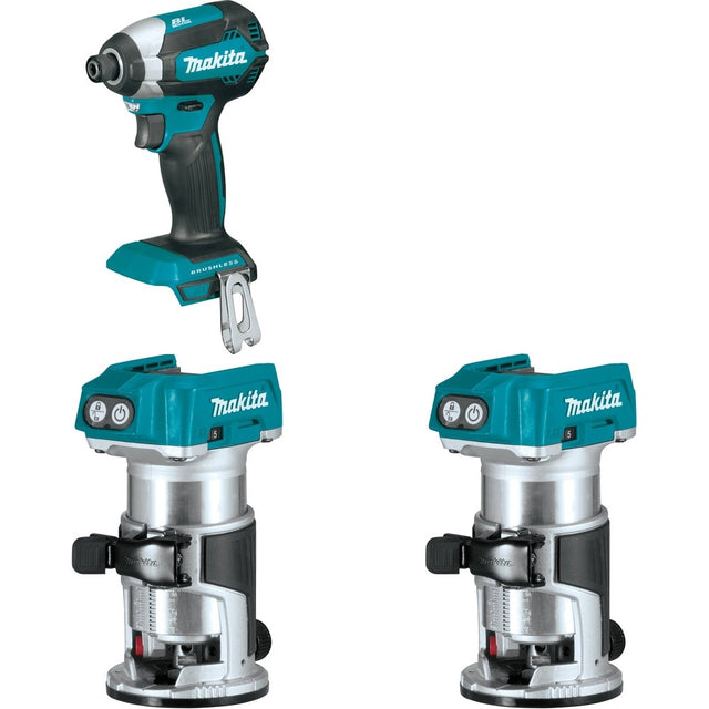 Makita XTR01Z[2] Compact Router W/ FREE XDT13Z Impact Driver