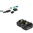Makita XUX02SM1X3 18V LXT Couple Shaft Power Head Kit w/ Attachments W/ BL1850B-2 5.0Ah Battery
