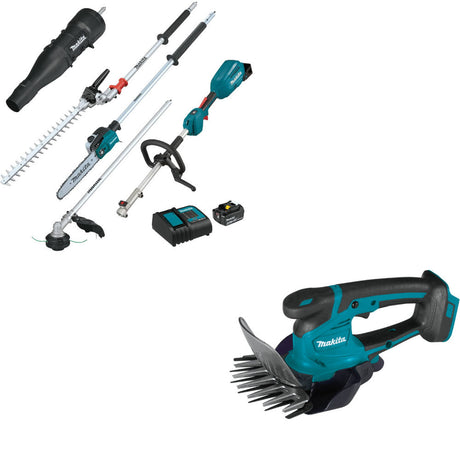 Makita XUX02SM1X6 18V LXT Power Head Kit W/ FREE XMU04Z 18V LXT Grass Shear