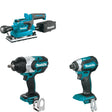 Makita XWT08Z Impact Wrench W/ XOB03Z Finishing Sander and FREE XDT13Z Impact Driver