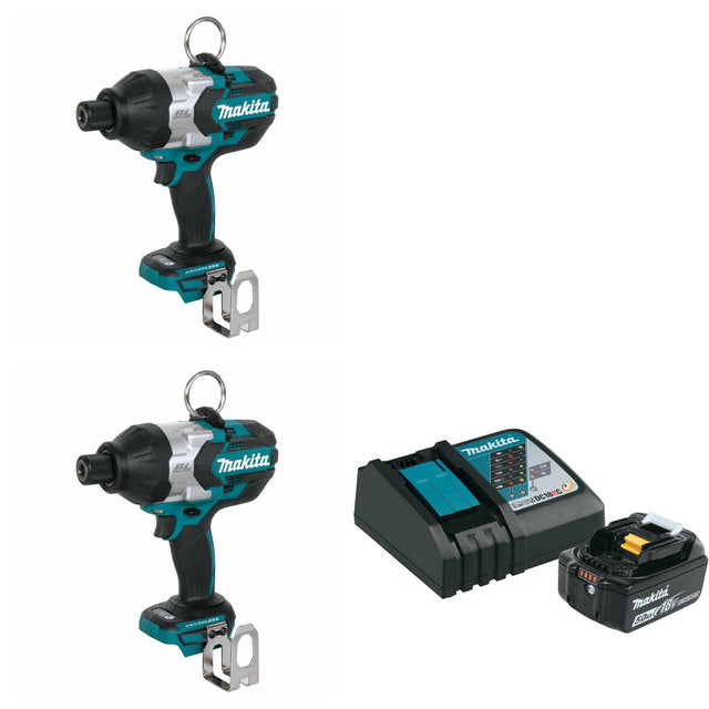 Makita XWT09Z 18V Impact Wrench W/ EXTRA 18V Impact Wrench & FREE Starter Pack