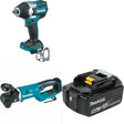 Makita XWT18Z Impact Wrench Kit W/ XAD06Z Angle Drill and FREE BL1850B Battery