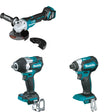 Makita XWT18Z Impact Wrench W/ XAG20Z Cut-Off/Angle Grinder and FREE XDT13Z Impact Driver