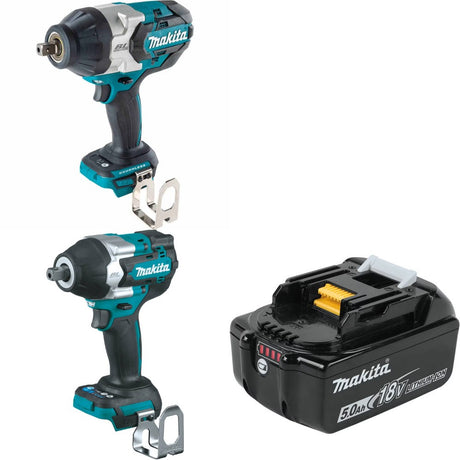 Makita XWT19Z 1/2" Impact Wrench Kit W/ XWT18Z Mid-Torque and FREE BL1850B Battery