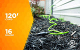 Yard Master 9940010 Outdoor Garden 120-Foot Extension Cord, Heavy Duty, Water Resistant, Super - 4