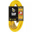 Yellow Jacket 2827 12/3 15-Amp SJTW Contractor Extension, Heavy Duty, Multi Outlets, Weather Re
