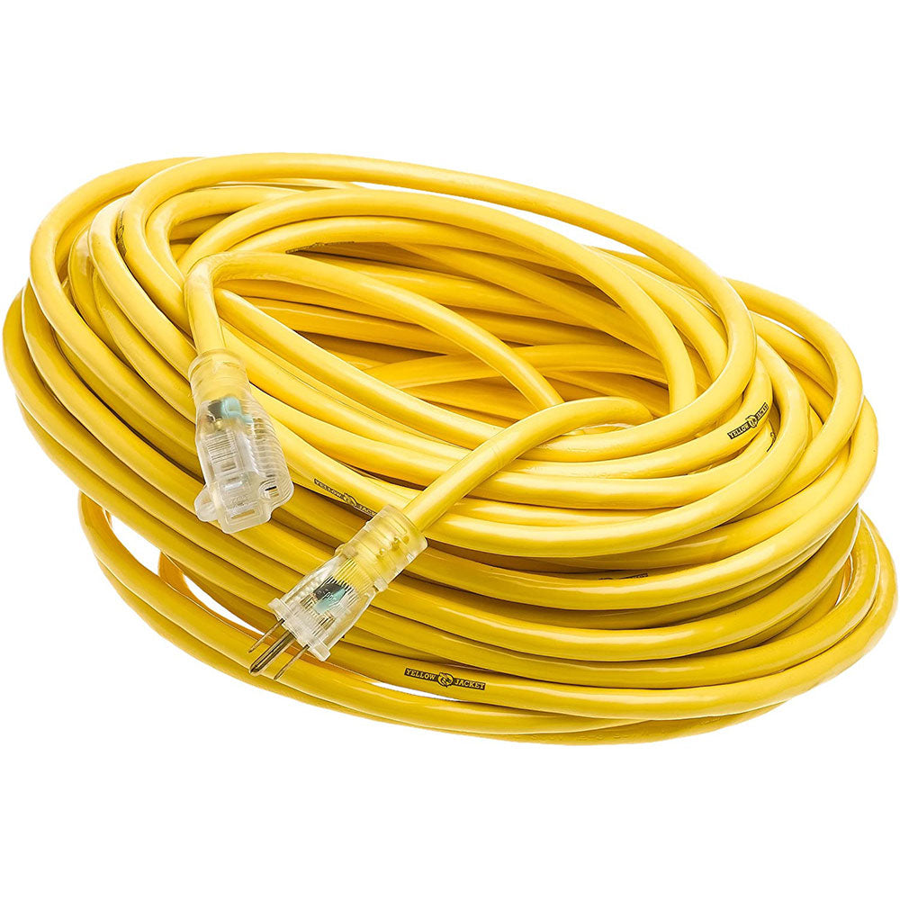 Yellow Jacket 283429 2885 Contractor Extension Cord with Lighted Ends, 100 Foot