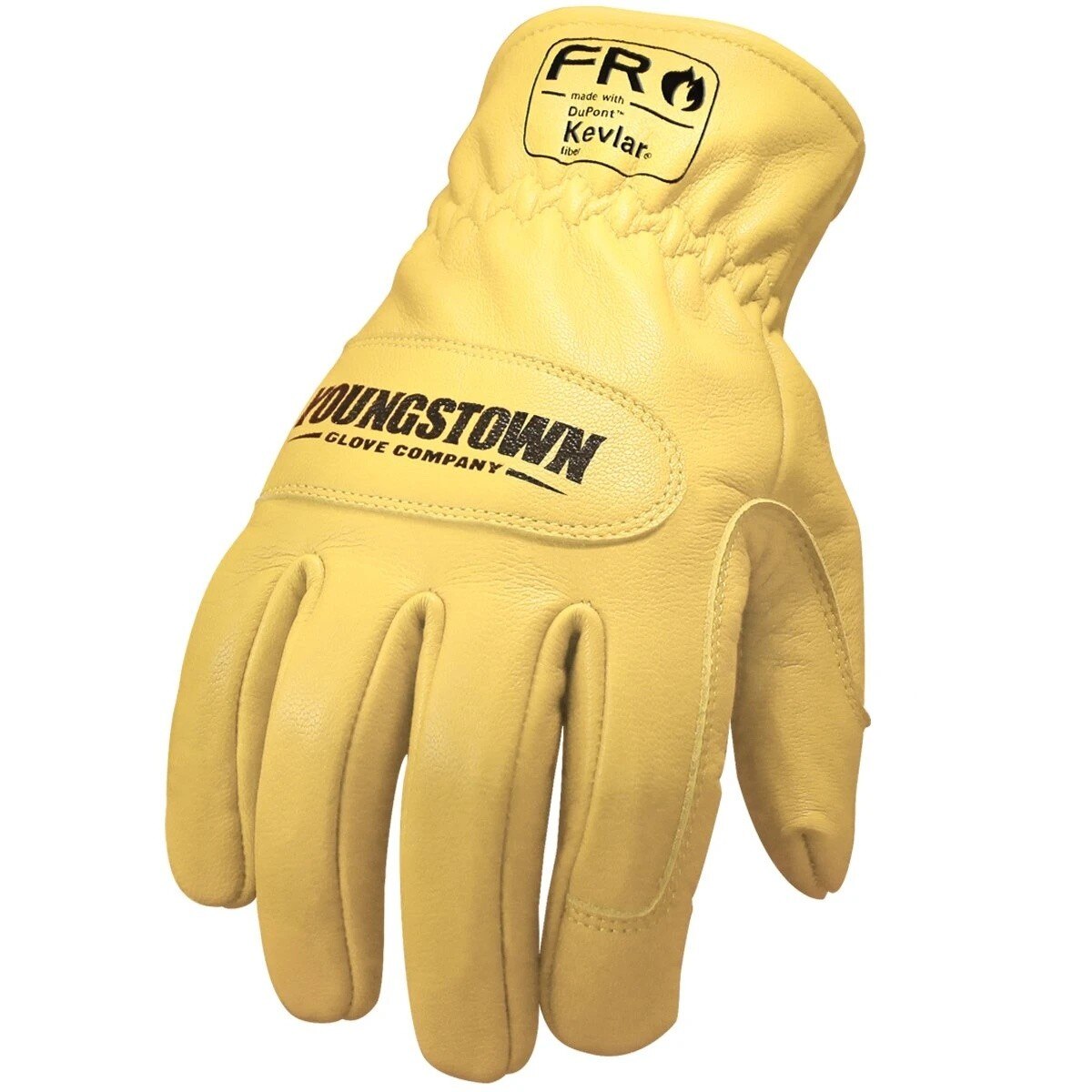 Youngstown 12-3365-60L FR Rated Cut 4 Goat Grain Leather Ground Glove with Kevlar Lining Size, Large