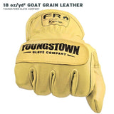 Youngstown 12-3365-60L FR Rated Cut 4 Goat Grain Leather Ground Glove with Kevlar Lining Size, Large - 2