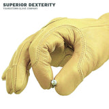 Youngstown 12-3365-60L FR Rated Cut 4 Goat Grain Leather Ground Glove with Kevlar Lining Size, Large - 3