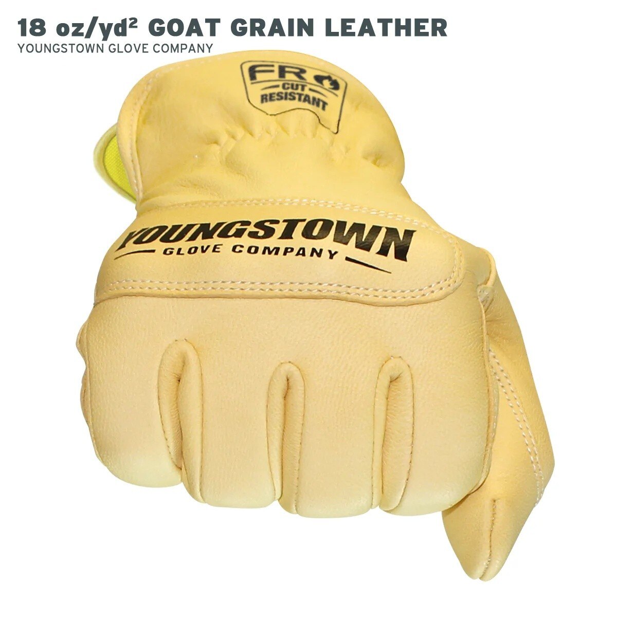 Youngstown 12-3365-60M FR Rated Cut Resistant Ground Glove with Kevlar Liner Size, Medium - 3