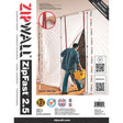 ZipWall Dust Barrier System ZF2 ZipFast Reusable Barrier Panels 2.5'Panel