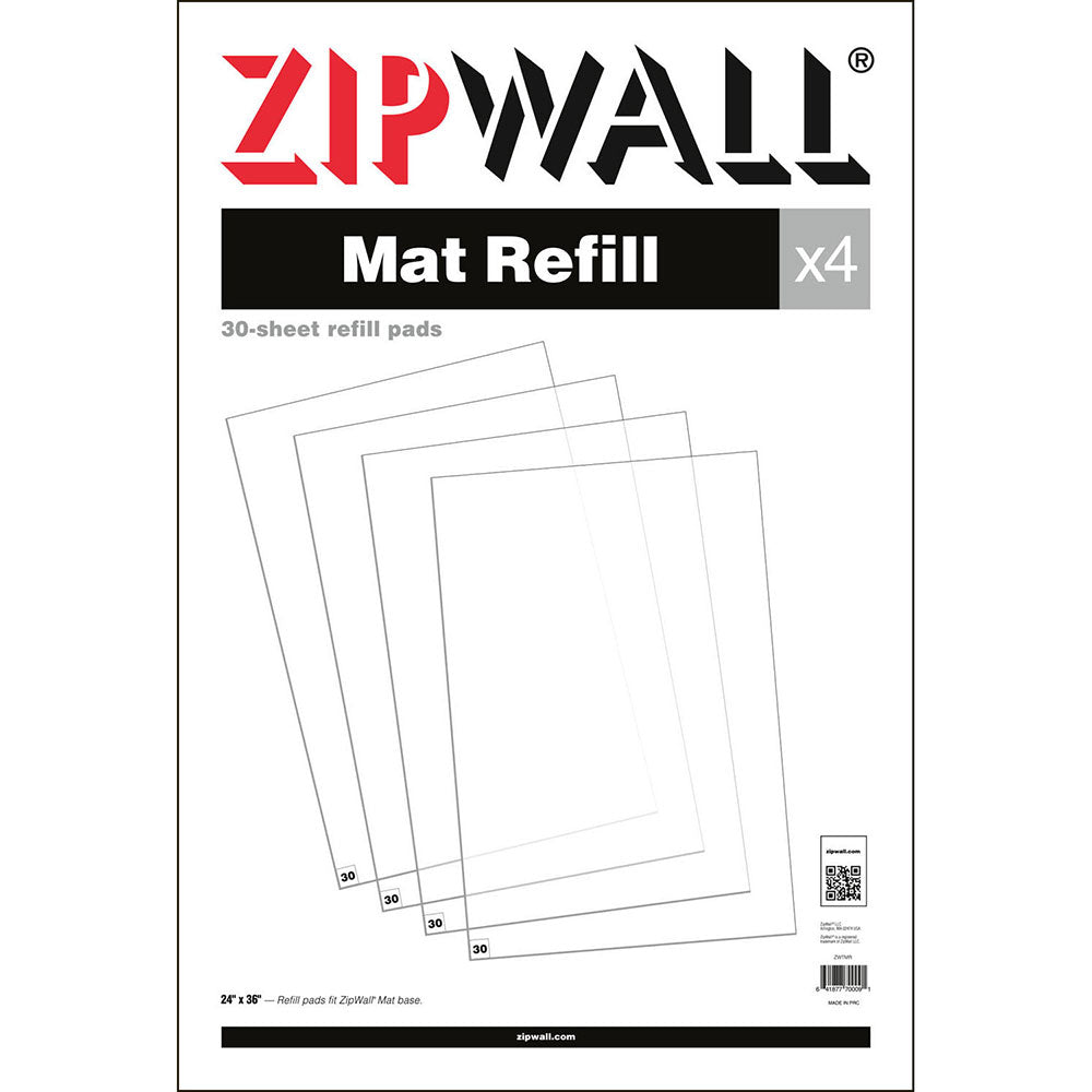 ZipWall Dust Barrier System ZWTMR ZipWall Mat Refill