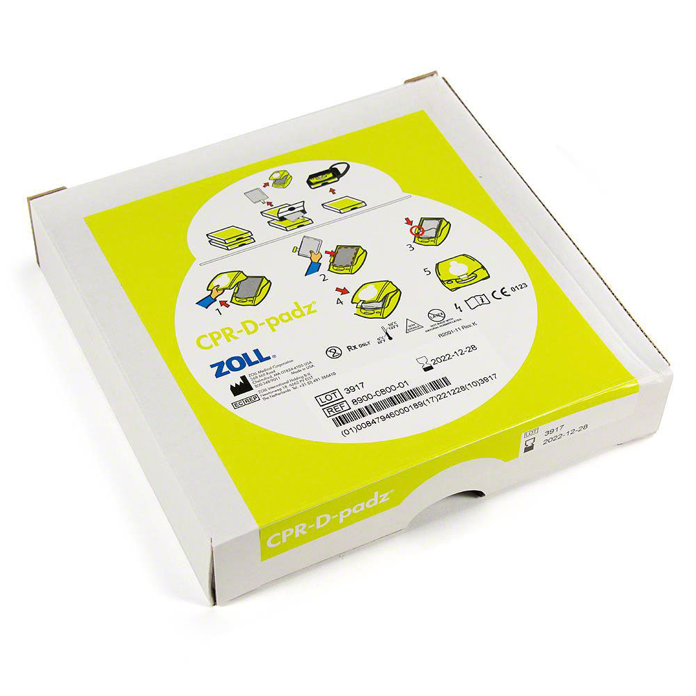 Zoll 8900-0800-01 CPR-D-Padz One-Piece Electrode Pad With Real CPR Help - 3