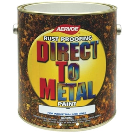 Aervoe 302G Safety Yellow 1 Gallon DTM Rust Proof Enamel Paint