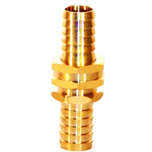 Aronson 071210 3/4" Brass Water Garden Hose Repair Coupling Set (Male & Female Hose ends X 3/4" Barb) GHT