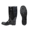 Johnson Wilshire PLAIN-10 Black PVC Boots, Size 10 (822)