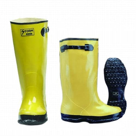 Johnson Wilshire YSLUSH-8 Yellow Rubber Slush Boots, Size 8 (700)