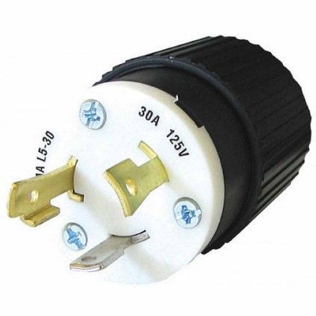 Bryant 70530NP 30-Amp L5-30P Straight Blade Plug, 125 Volt (12-00233B)