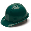 Pyramex HP16135 Green Cap Style 6 Point Ratchet Suspension Hard Hat