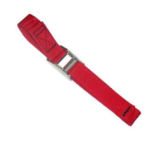 Custom Leather Craft 2WS02 2 foot red tie-down strap