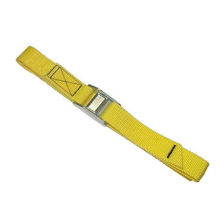 Custom Leather Craft 2WS04 4 foot yellow tie-down strap