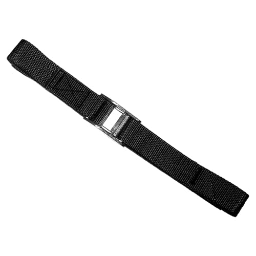 Custom Leather Craft 2WS12 12 foot black tie-down strap