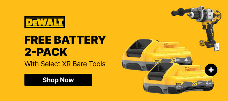 DeWalt Free 2-Pack Battery with Bare Tool Purchase