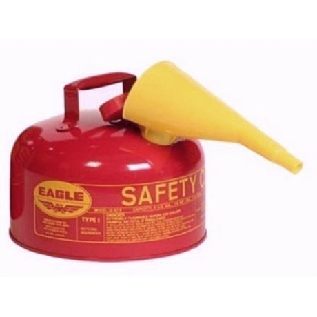 Eagle UI-20-FS Metal - Red 2gal. Gas Can w/ F-15 Funnel