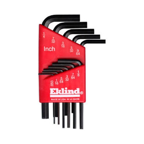 Eklind 69211 11pc .050"-3/8"short set 6/60 hex l-key set