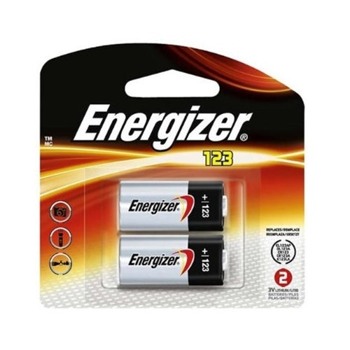 Energizer EL123APB2 3 Volt Lithium Battery 2 Pack