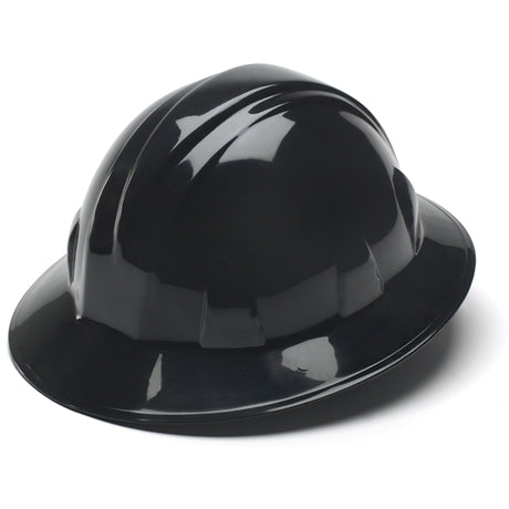 Pyramex HP24111 Black Full Brim Style 4 Point Ratchet Suspension Hard Hat