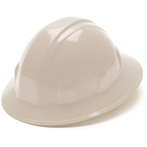 Pyramex HP26110 White Full Brim Style 6 Point Ratchet Suspension