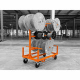iTOOLco WCXL01 Wire Cart XL Collapsible Wire Spool Cart 57" L x 34" W x 16-1/4" H - 3