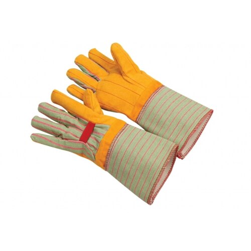 Johnson Wilshire 2019GA Yellow fleece w/cuff, Large